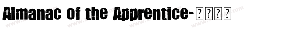 Almanac of the Apprentice字体转换
